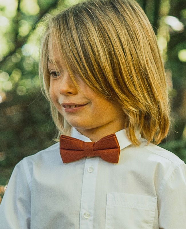 Motýlek Terracotta Dětský z Bavlny «Edgard»