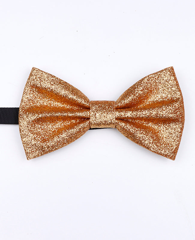 Pánský zlatý třpytivý motýlek č. 2 z polyesteru «Olive»