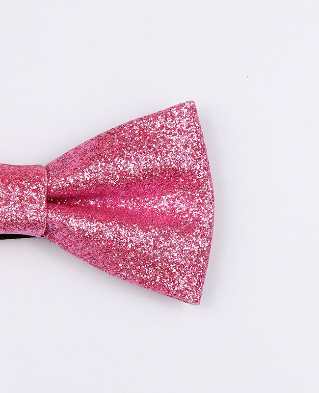 Motýlek s Flitry Růžový č.2 Dětský z Polyesteru «Olive»