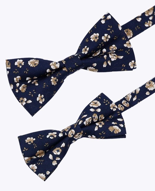 Motýlky Liberty Modré č. 13 Otec & Syn v Bavlně «Gaspard»