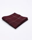 Kapesníček do saka Tartan Červený bavlněný | Marcel - Unipap's