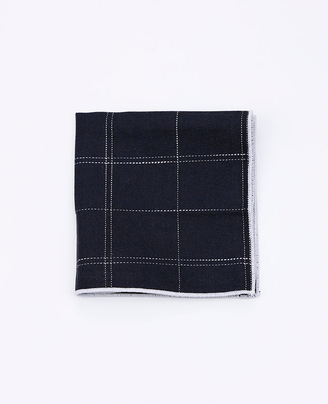 Kapesníček do Saka Tartan Černá č. 1 z Bavlny | Marcel - Unipap's