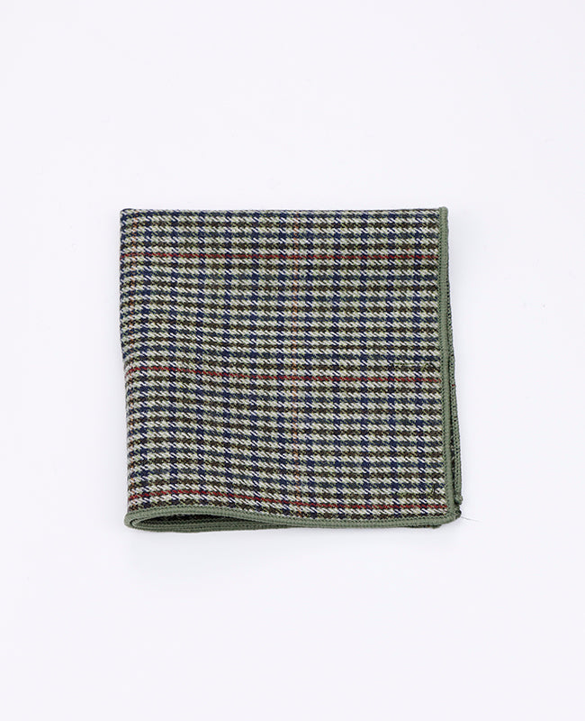 Kapesníček do saka Tartan Šedý č.9 z vlny | Nobert - Unipap's