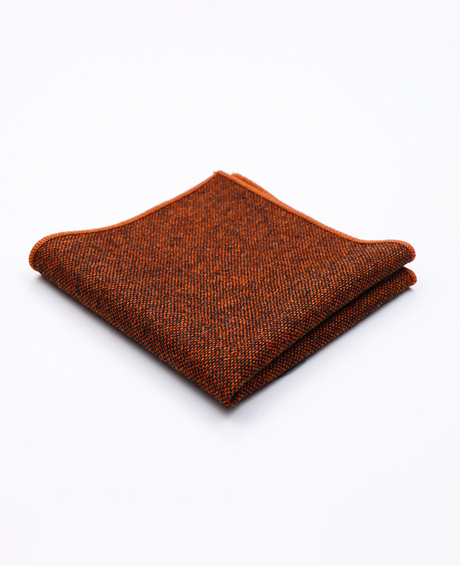 Kapesníček do saka oranžový vlněný | Claude - Unipap's