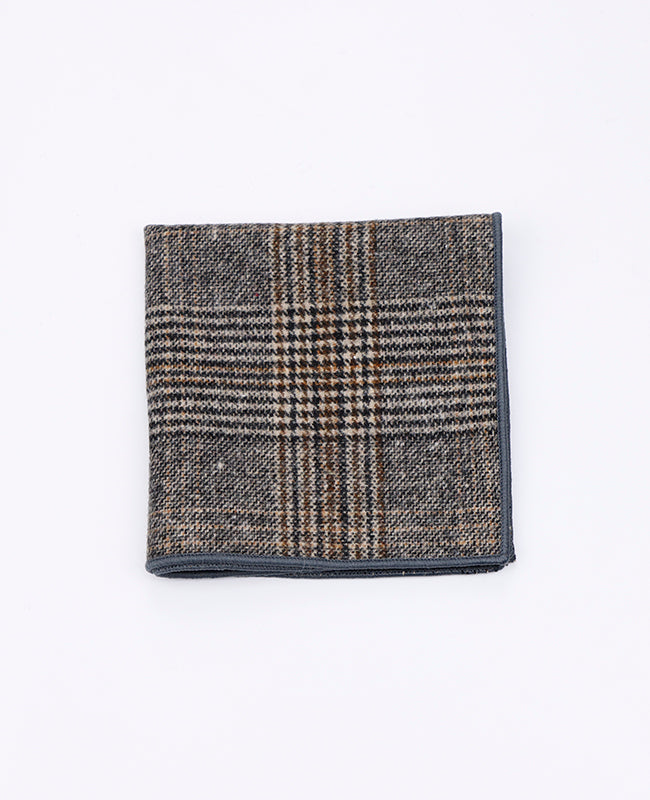 Kapesníček Tartan Šedý č. 6 ve Vlně | Norbert - Unipap's