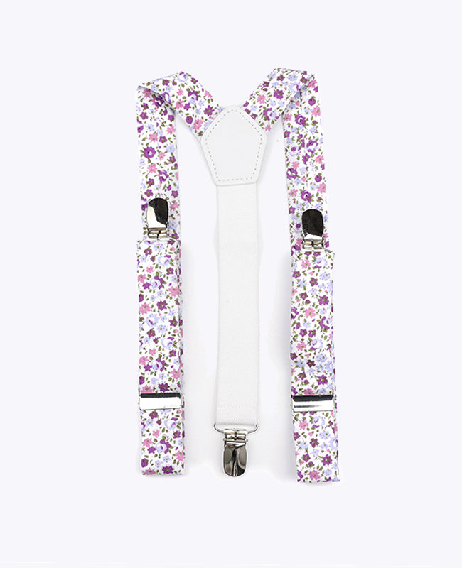 Dětské Šle Liberty Fialové z Bavlny «Gaspard»