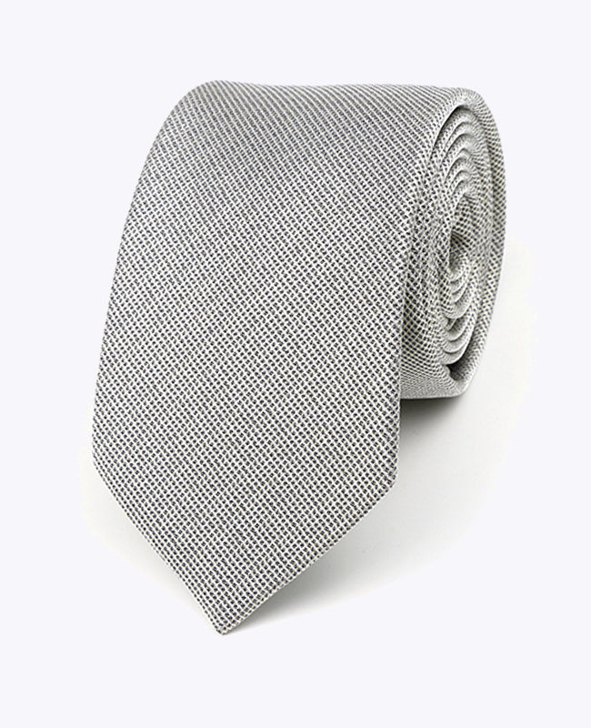 Kravata s Flitry Stříbrná č.1 Pánská z Polyesteru | Léonard - Unipap's