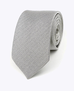 Kravata s Flitry Stříbrná č.1 Pánská z Polyesteru | Léonard - Unipap's