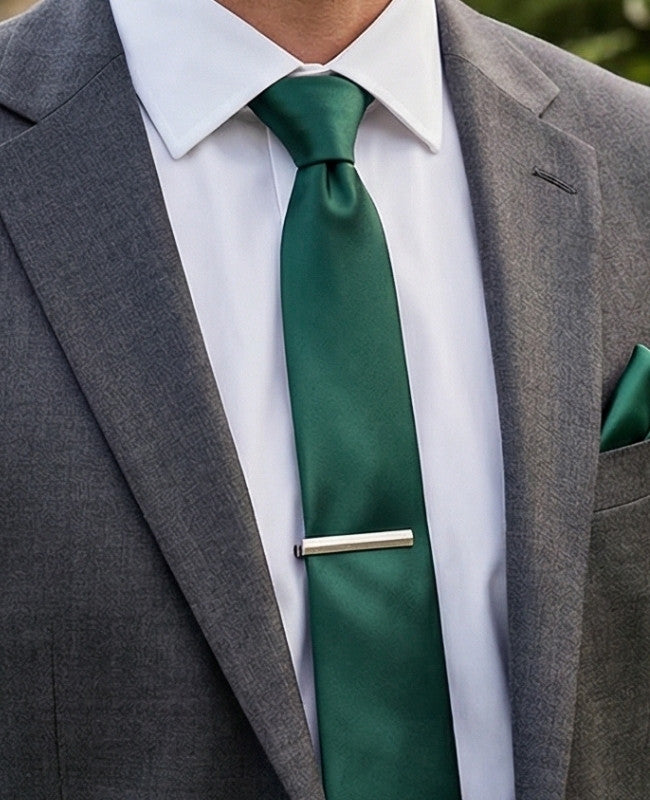 Kravata Zelená č. 1 Pánská v Polyesteru «Jules»