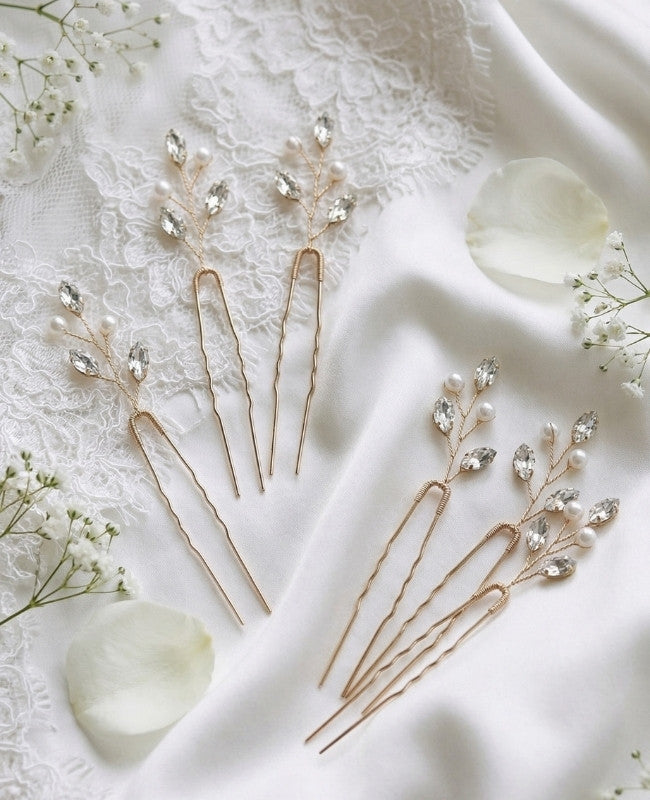 Brož Květinová Zlatá Dámská «Camille»