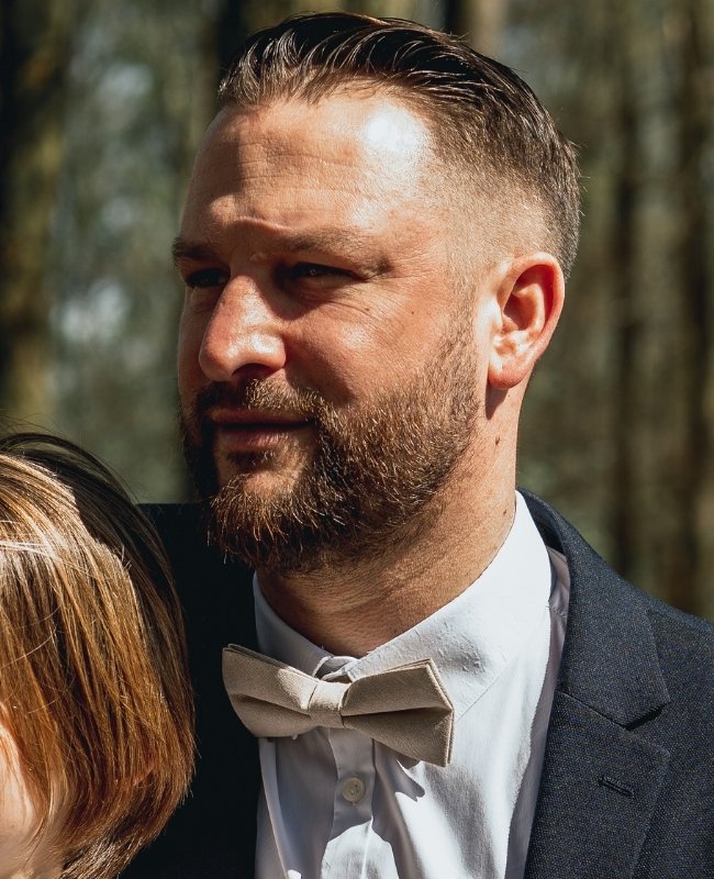 Motýlek Béžový Pánský z Bavlny «Edgard»
