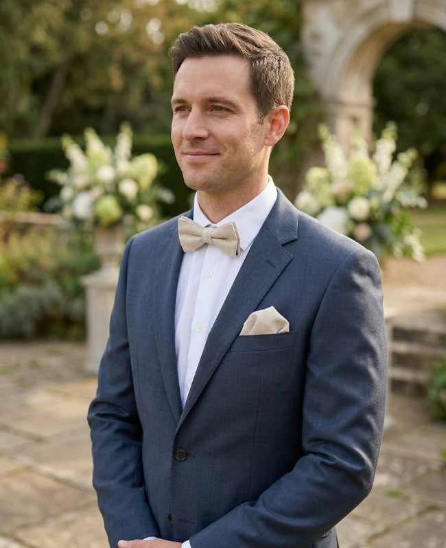 Motýlek Béžová č.1 Pánský z Bavlny «Oscar»