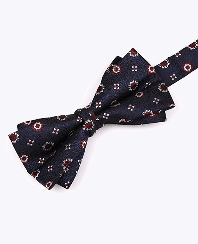 Motýlek Modrý č.1 s Motivy Pánský v Polyesteru «Edmond»