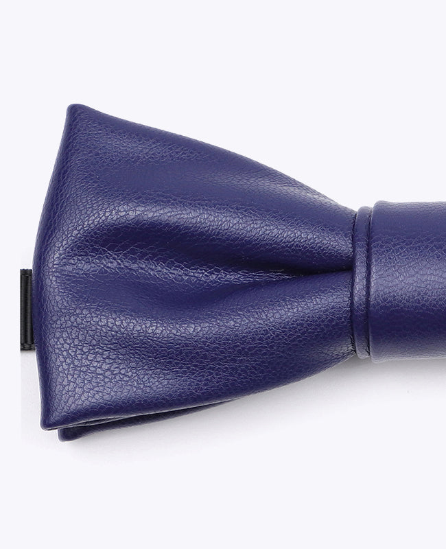 Motýlek Královská Modrá Pánský z Kůže «Achille»