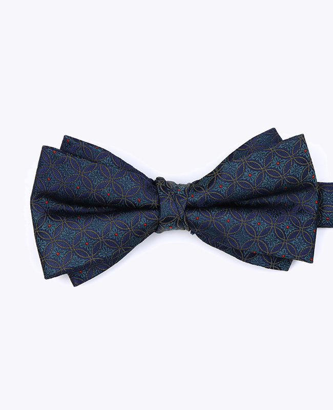 Motýlek Modrý č.2 s Motivy Pánský z Polyesteru «Edmond»