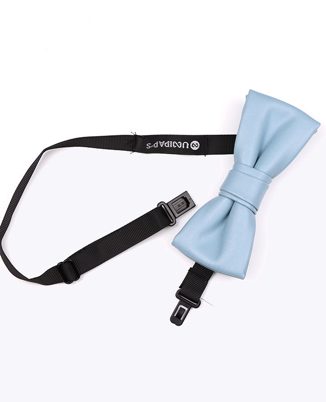 Motýlek Nebesky modrá Pánský z kůže «Achille»