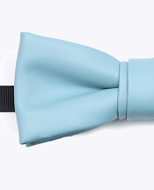 Motýlek Nebesky modrá Pánský z kůže «Achille»