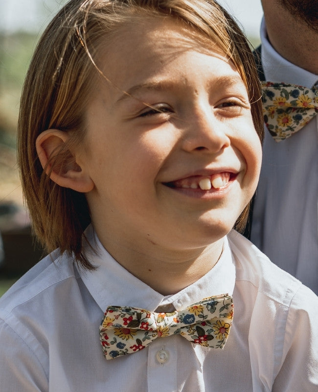 Motýlek Liberty Blanc č. 5 Dětský z bavlny «Charles»