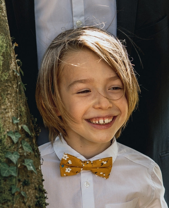 Motýlek Liberty Žlutý Dětský Bavlněný «Gaspard»