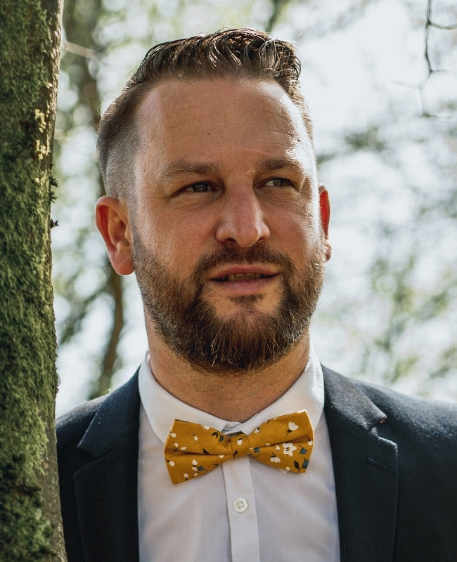 Motýlek Liberty Žlutý Pánský Bavlněný «Gaspard»