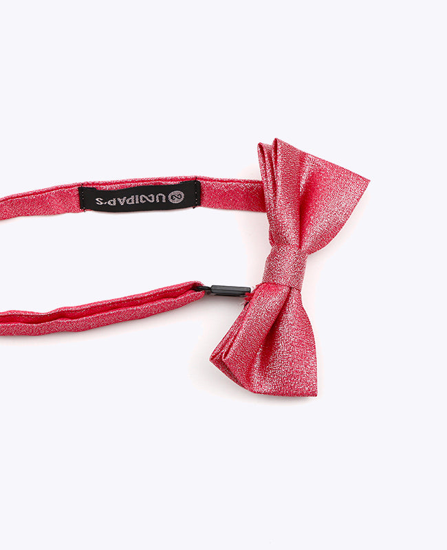 Motýlek s flitry Červený č.1 Dětský z polyesteru | Isidore - Unipap's