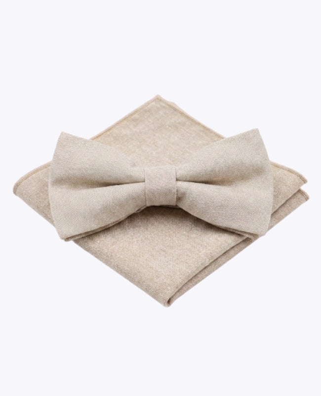 Motýlek + Kapesníček do saka Béžová Muži v Bavlna „Edgard"