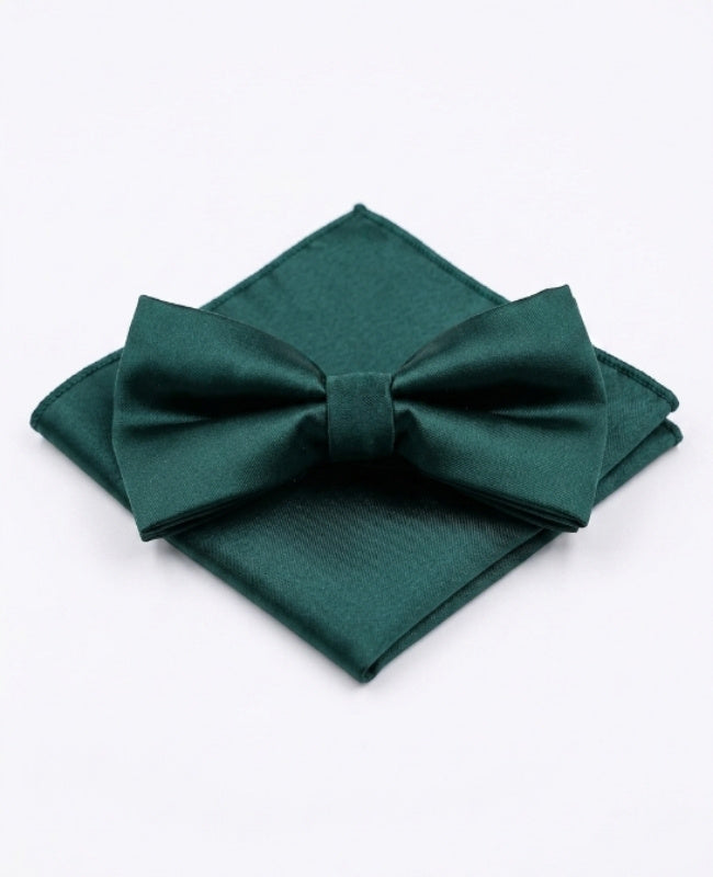 Motýlek + Kapesníček do saka Zelená č.1 Muži z Polyester „Jules"