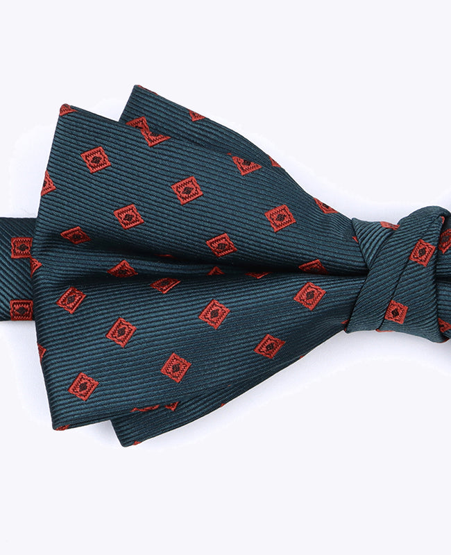 Motýlek Zelený se vzory Pánský Polyesterový «Edmond»