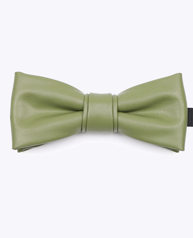 Noeud Papillon Vert Homme en Cuir «Achille»