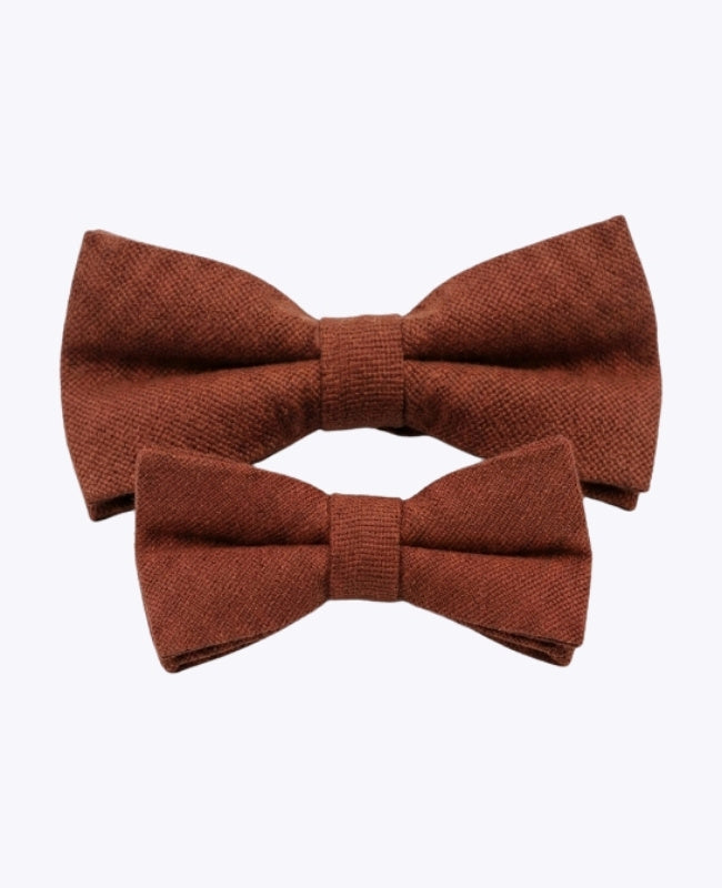 Noeuds Papillon Terracotta Père & Fils en Coton «Edgard»