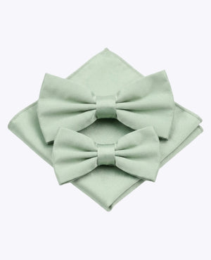 Motýlky Zelená č.1 Otec & Syn + Kapesníček do saka z Polyester „Anatole