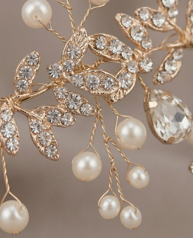 Květinový hřeben Zlatý č. 2 Dámský «Élise»