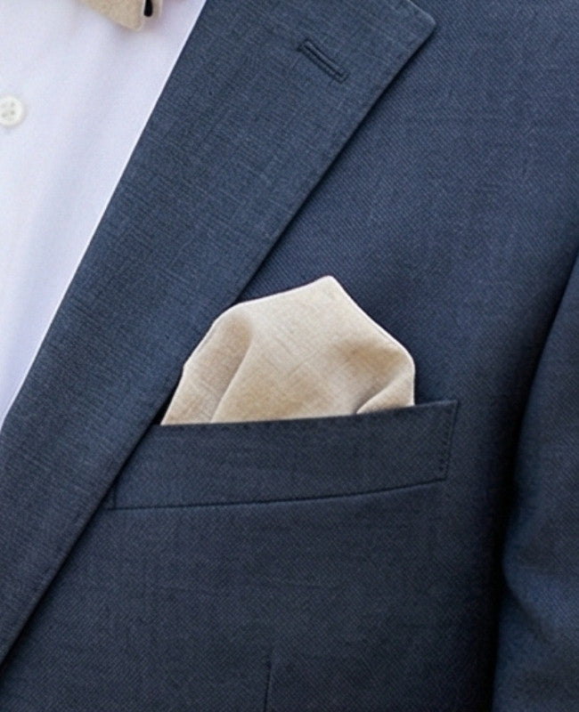 Kapesníček do saka Béžový č.1 z Bavlny «Oscar»