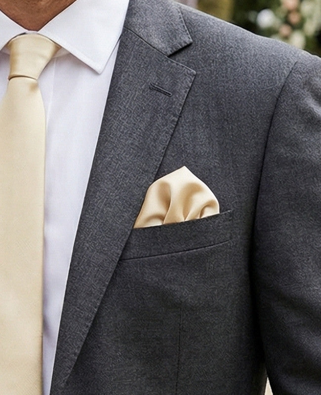 Kapesníček do saka Zlatý č. 2 z polyesteru «Jules»