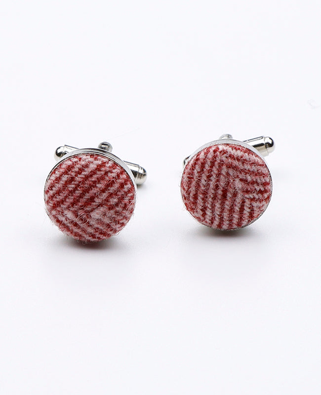Boutons de Manchette Rouge n°1 en Laine | Claude - Unipap's