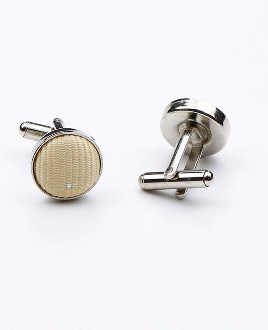 Boutons de Manchette Jaune n°2 en Polyester | Georges - Unipap's