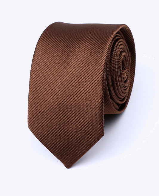 Cravate Marron Homme en Polyester | Lucien - Unipap's