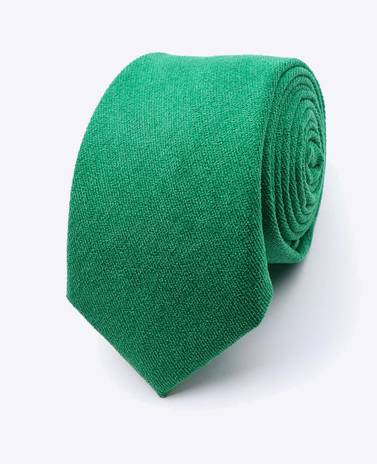 Cravate Vert n°3 Homme en Effet Velours | Simon - Unipap's