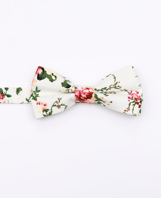 Noeud Papillon Liberty Blanc n°6 Enfant en Coton | Charles - Unipap's