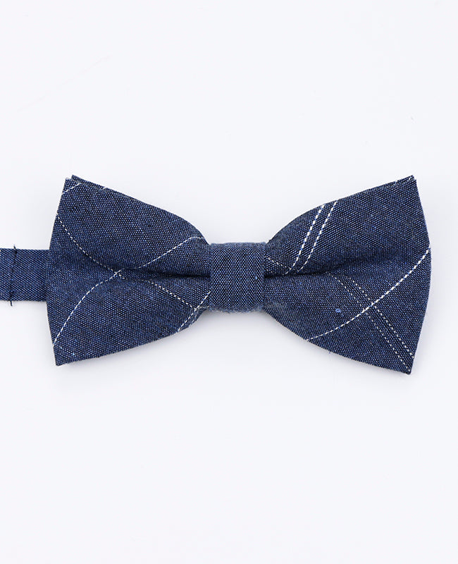 Noeud Papillon Tartan Bleu Homme en Coton | Marcel - Unipap's