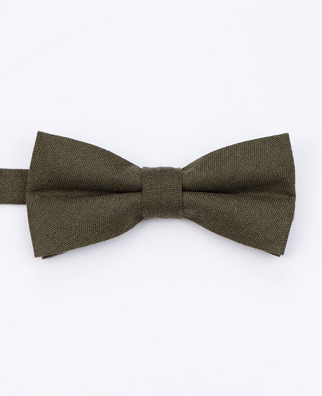 Noeud Papillon Vert n°1 Homme en Lin | Basile - Unipap's