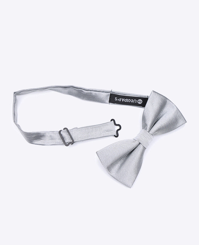 Noeud Papillon Gris n°2 Homme en Polyester | Lucien - Unipap's