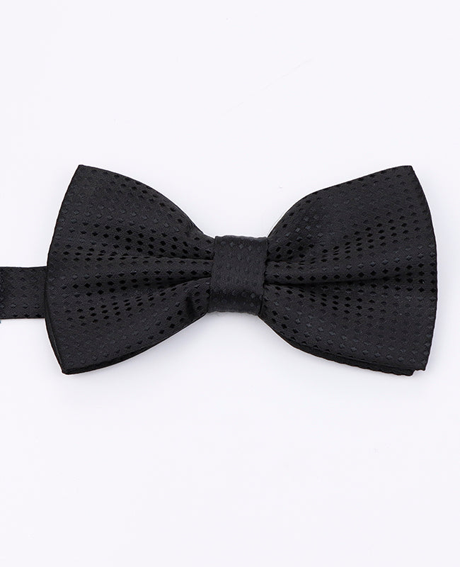 Noeud Papillon Noir n°1 à Pois Homme en Polyester | Louis - Unipap's